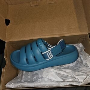 Ugg Women's Sport Yeah Turquoise Slides